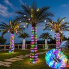 Luz de corda solar Honche 10m 100LED IP65 impermeável multicolor