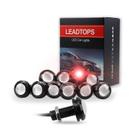 Luz de corrida diurna LED Car Fog DRL 12V 9W 10 unidades - vermelha