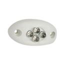 Luz de Cortesia 4 Leds cor Azul 12v - Moldura Branca