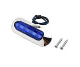 Luz De Cortesia Azul Cromado 12/24v LED Barco Lancha