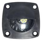 Luz De Cortesia Preta de Embutir Led Azul 12v Barco Lancha