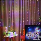 Luz De Cortina Piscante Com Plugue USB, 8 Modos Para Festas, Casamentos, Festivais, Natal, Quarto E