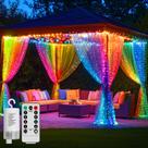 Luz de Cortina QLIRJAD 3x3m 300 LEDs a Batería Impermeable