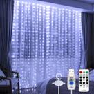 Luz de cortina SINAMER Upgrade 300LED branca 3m x 3m Plug USB