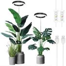Luz de Crescimento para Plantas yadoker LED Espectro Completo Ajustável 2 Unidades Luz de Crescimento para Plantas yadoker LED Espectro Completo Ajustável 2 Unidades