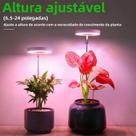 Luz De Cultivo LED Ajustável Em Altura, Espectro Completo, 4 Níveis De Dimerização E Timer Para