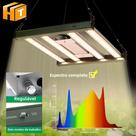 Luz De Cultivo LED De Espectro Completo 120W, Regulável, Para Plantas Internas, Flores, Mudas,