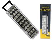 Luz de Emergência e Lanterna Recarregável 30 Leds - SH-6630