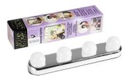 Luz De Espelho Camarim Led 4 Lâmpadas Portátil Studio Glow