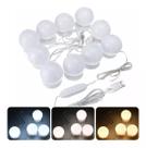 Luz De Espelho Camarim Maquiagem Led 10 Lampadas Camarim