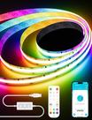 Luz de faixa de LED PAUTIX RGB Smart IC COB 2m com Alexa/Google