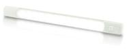 Luz de faixa de superfície marinha Hella White LED 12V com interruptor