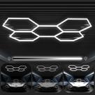 Luz de garagem FERUERW hexagonal 168W 18480 lm 6500K dimerizável
