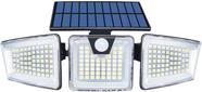 Luz de inundação com sensor de movimento solar LED 208 LEDs à prova d'água