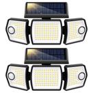 Luz de Inundación Solar con Sensor de Movimiento VIVOHOME 2500LM IP65 Paquete de 2