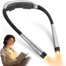 Luz de leitura: Glocusent, recarregável, 1600mAh, pescoço, 5% de brilho