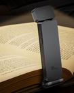 Luz de leitura LED recarregável Clip-On Book Light 86lux cinza