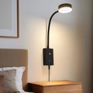 Luz de leitura montada na parede NOVCAND LED para cama com USB