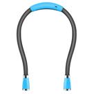 Luz de livro de pescoço SingHong USB recarregável 4 LED azul