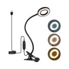 Luz De Livro USB Com 48 LEDs, 3 Modos De Cor, 10 Níveis De Brilho, Dimmer 360 graus Luminária De Mesa