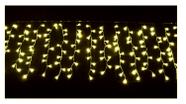 Luz de Natal Cascata 160 Lâmpadas Warm Branco Morno LED Fio Verde Estrela 6 Mts 127V