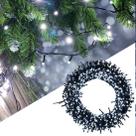 Luz de Natal Cordão 300 Lâmpadas Led Branco C/ Memória Fio Verde Externo Bivolt 30m Ip44