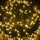 Luz de Natal Cordão 500 Lâmpadas Led Cor de Ouro Fio Verde Externo Bivolt 50m Luz de Natal Cordão 500 Lâmpadas Led Cor de Ouro Fio Verde Externo Bivolt 50m