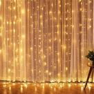 Luz de Natal Cortina 304 Lâmpadas Led Warm Controle Remoto 8f Fio Cristal Interno 3x2m 127v M/f Luz de Natal Cortina 304 Lâmpadas Led Warm Controle Remoto 8f Fio Cristal Interno 3x2m 127v M/f