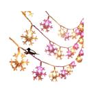 Luz De Natal LED Em Forma De Floco De Neve Para Decoração De Festas Em Ambientes Internos E Externos