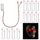 Luz de olhos LED brilhante para máscara, fantasia de Halloween Xuhal