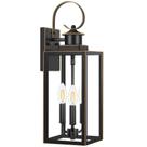 Luz de Pared Exterior Yochoice de 3 Luces 48 cm Impermeable Negra
