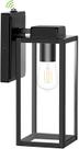 Luz de parede externa Hykolity 16" Matte Black Waterproof