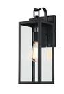 Luz de parede externa Pia Ricco 46 cm impermeável preta fosca
