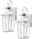 Luz de parede externa VIANIS Motion Sensor de Alumínio Branco
