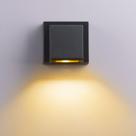 Luz de parede interior LED moderna, lâmpada de cabeceira preta quente e branca