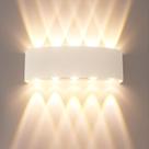 Luz de parede LED para exterior Lâmpada de parede branca quente impermeável Luz de parede LED para exterior Lâmpada de parede branca quente impermeável