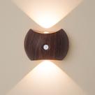Luz de parede magnética com sensor de movimento LED Lâmpada de estilo nogueira