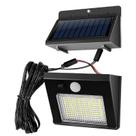 Luz De Parede Solar Com 48 LEDs, Sensor De Movimento PIR, À Prova D'água IP65 Para Jardim E Quintal