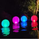 Luz de piscina flutuante Rukars Solar Powered 4 unidades