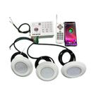 Luz De Piscina LED RGB 12W Bluetooth Para Uso Interno E Externo, Lâmpada Subaquática Para Fonte E