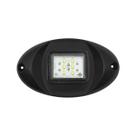 Luz de Popa em ABS Preta LED 12v Para Barcos Lanchas