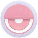 Luz De Selfie Anel Led Flash Celular Recarregável Rosa