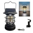 Luz de Sensor Solar Estilo Lampeão C 4 Modos de Iluminação