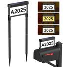 Luz de sinalização de endereço solar Lepwings LED de dupla face