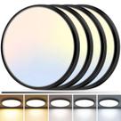 Luz de Techo LED zemty 12" 24W 120V Regulable 5 Temperaturas de Color