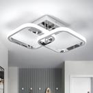Luz de teto CANEOE Led Square 22W 1760lm 6000K Chrome 29x19x10cm