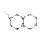 Luz De Teto LED Hexagonal Em Forma De Colmeia AC85-265V Para Oficina De Reparação De Carros