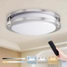 Luz de teto LED Kalium 33cm, controle remoto regulável 24W