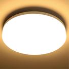 Luz de teto Lepro 8,7" 15W impermeável branca quente 3000K