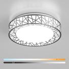Luz de teto Lightania 12" de níquel escovado 20W regulável